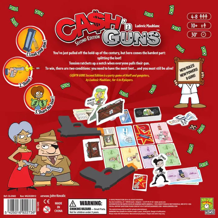 Cash n Guns (2nd Edition) Juego de Mesa Asmodee
