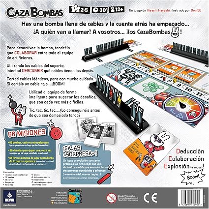 Caza Bombas Juego de Mesa Devir