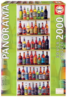Cervezas del Mundo Rompecabezas panoramico 2000 piezas Educa