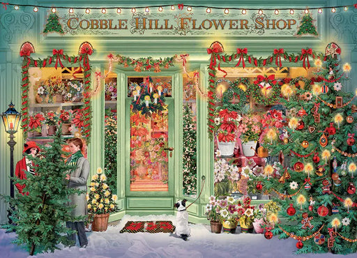 Christmas Flower Shop Rompecabezas 1000 Piezas Cobble Hill 