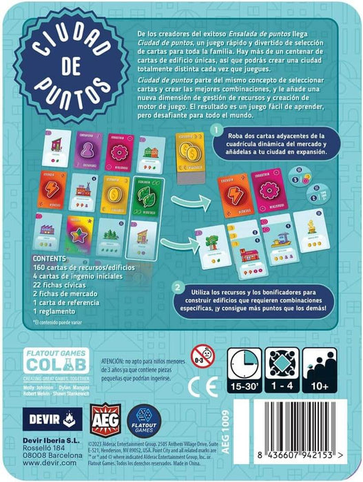 Ciudad de Puntos Juego de Mesa Devir