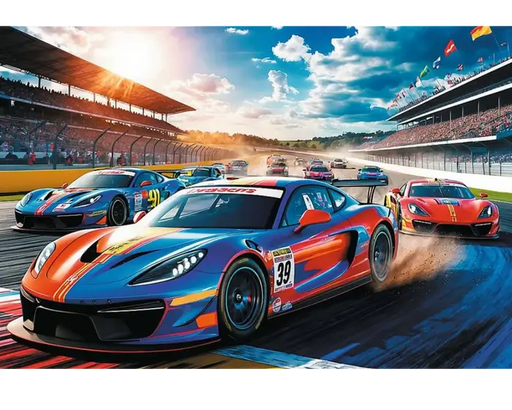 Coches de Carrera Rompecabezas 100 Piezas Trefl