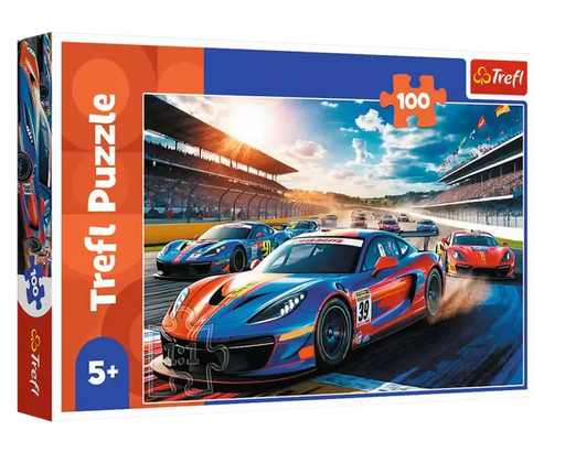 Coches de Carrera Rompecabezas 100 Piezas Trefl