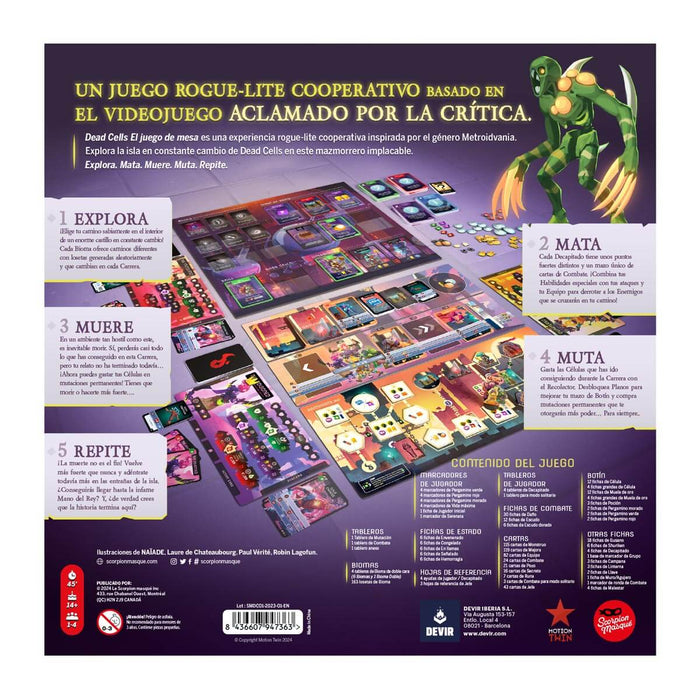 Dead Cells Juego de Mesa Devir