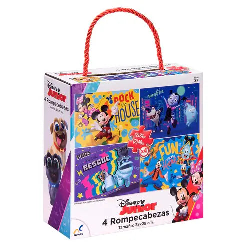 Disney Junior Rompecabezas 4 en 1 Novelty