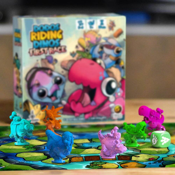 Dodos Riding dinos First Race Preventa Juego de Mesa Draco Studios