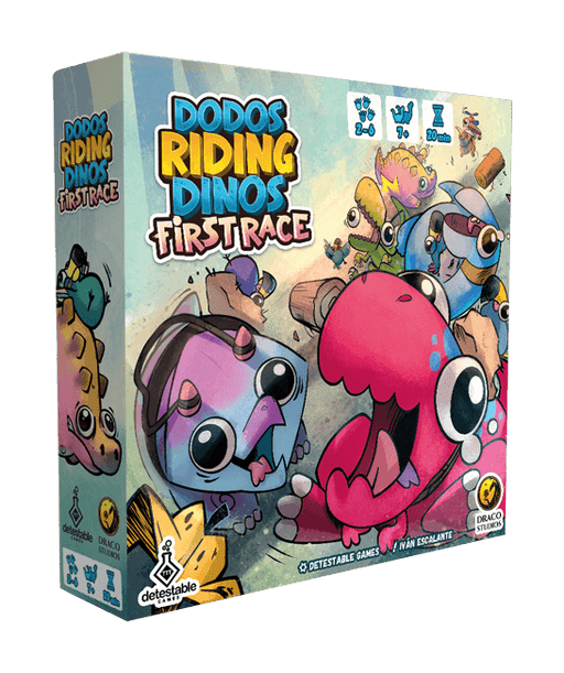 Dodos Riding dinos First Race Preventa Juego de Mesa Draco Studios