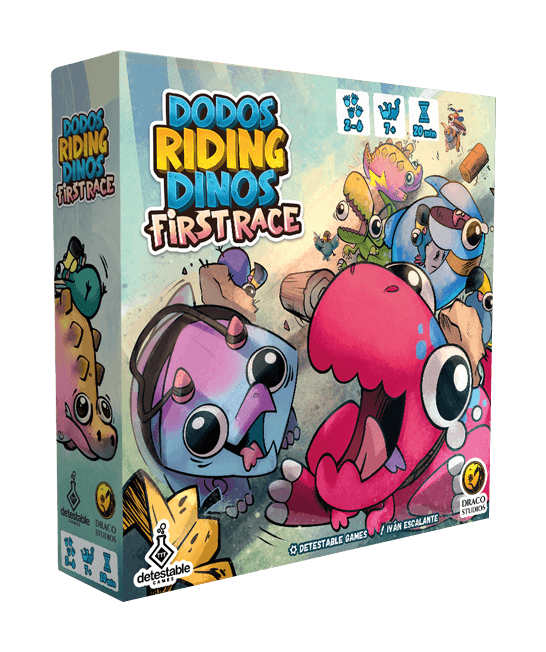 Dodos Riding dinos First Race Preventa Juego de Mesa Draco Studios