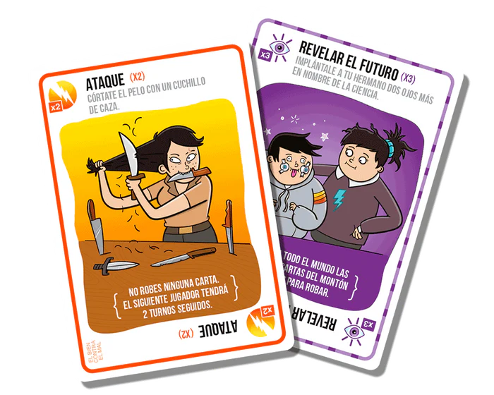 Exploding Kittens El Bien Contra el Mal - Juego de Mesa