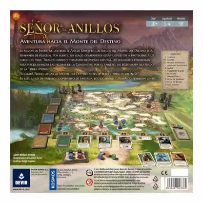 El Señor de los Anillos: Aventura Hacia el Monte del Destino Juego de Mesa Devir