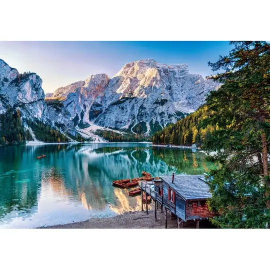Emerald Lake Braies Rompecabezas Compact Pro Ecología 1000 Piezas Clementoni