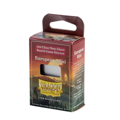 European Mini Clear Non Glare Dragonshield 100 Piezas Micas para Cartas Devir
