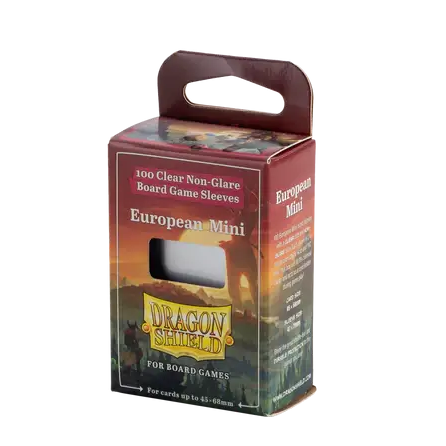 European Mini Clear Non Glare Dragonshield 100 Piezas Micas para Cartas Devir