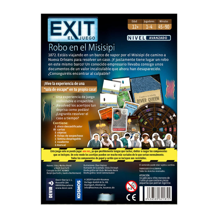 Exit 14 Robo en el Mississipi Juego de Mesa Devir