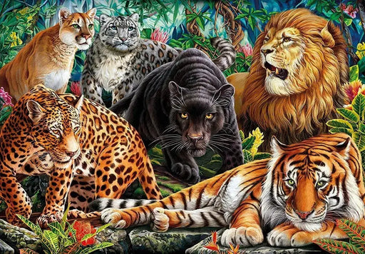 Felinos Gatos Salvajes Rompecabezas de 500 Piezas Clementoni