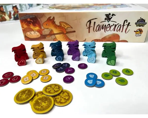 Flamecraft Juego de Mesa La Casa de la Educadora