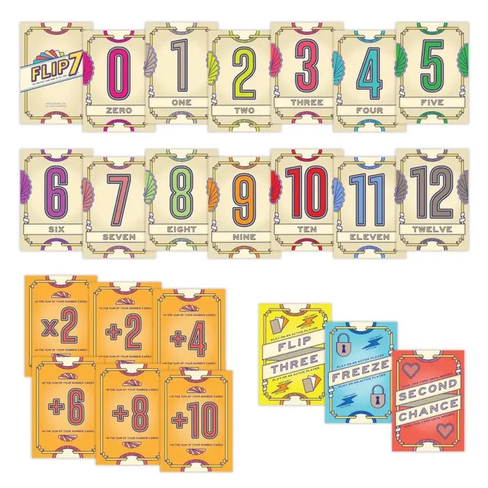 Flip 7 Juego de Mesa Usaopoly
