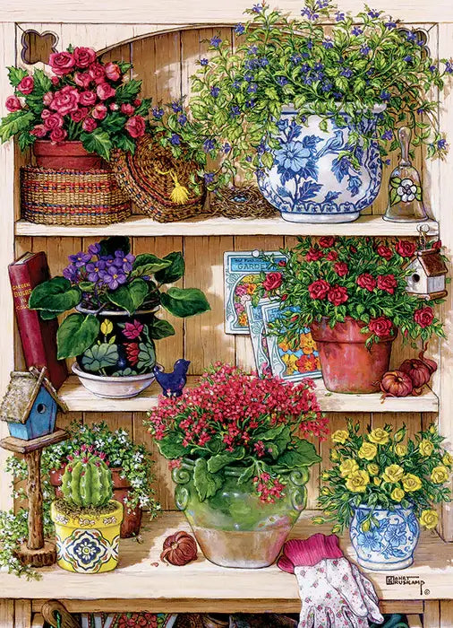 Flores en Estante Rompecabezas 500 Piezas Cobble Hill 