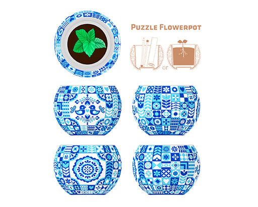 Folclor Danés rompecabezas 3D maceta