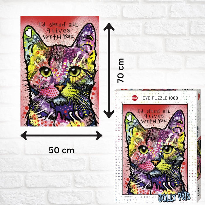 Gato, Jolly Pets Rompecabezas 1000 Piezas Heye