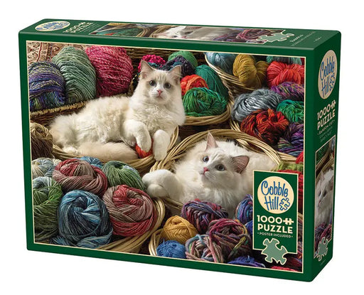 Gatos y Estambre Rompecabezas 1000 Piezas Cobble Hill