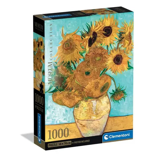 Girasoles van Gogh Rompecabezas Clementoni Compact Pro Ecología 1000 Piezas