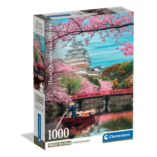 Himeji Castle in Japan Rompecabezas Compact Pro Ecología 1000 Piezas Clementoni