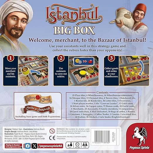Istanbul Big Box Juego de Mesa Pegasus Spiele