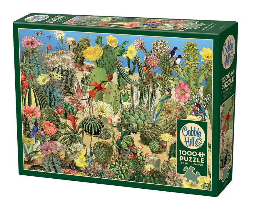 Jardin de Cactus - Rompecabezas 1000 Piezas — La Mazmorra