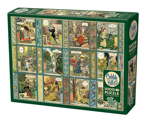 Jardiniere Calendario de Jardinero Eugene Grasset Rompecabezas 1000 Piezas Cobble Hill