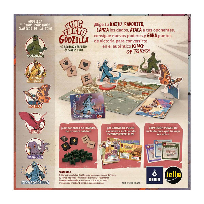 King of Tokyo Godzilla Juego de Mesa Devir