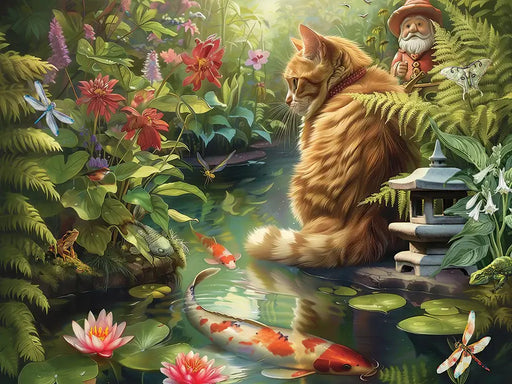 Koi Cat Rompecabezas 275 Piezas Cobble Hill 