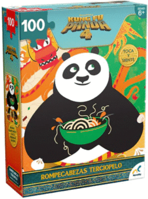 Kung Fu Panda 4 Aterciopelado Novelty 100 piezas