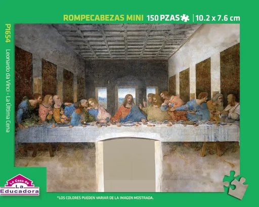 La Última Cena Leonardo Da Vinci Rompecabezas Miniatura Pintoo 150 Piezas