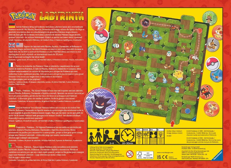 Labyrinth Pokemon Juego de Mesa Devir