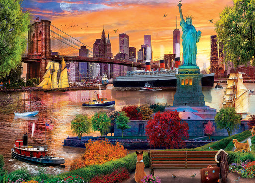 Lady Liberty Skyline Rompecabezas 1000 Piezas Master Pieces