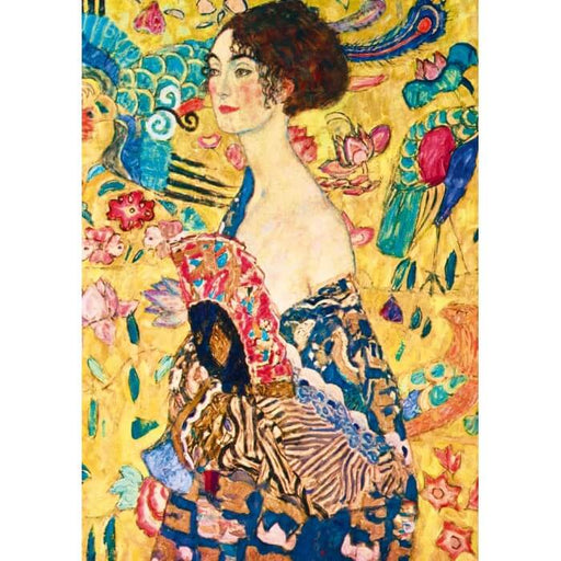 Lady with Fan 1918 Gustav Klimt Rompecabezas 1000 Piezas