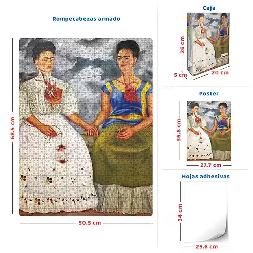 Las Dos Fridas Rompecabezas Flink 1000 Piezas