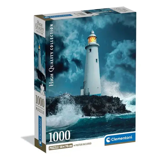 Lighthouse in the Storm Rompecabezas Compact Pro Ecología 1000 Piezas Clementoni