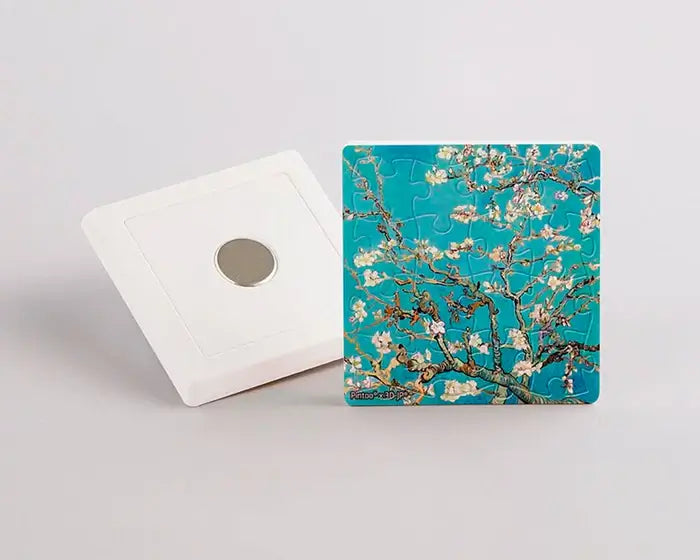 MAGNETO VAN GOGH Almendro en Flor Rompecabezas Miniatura Imantado 