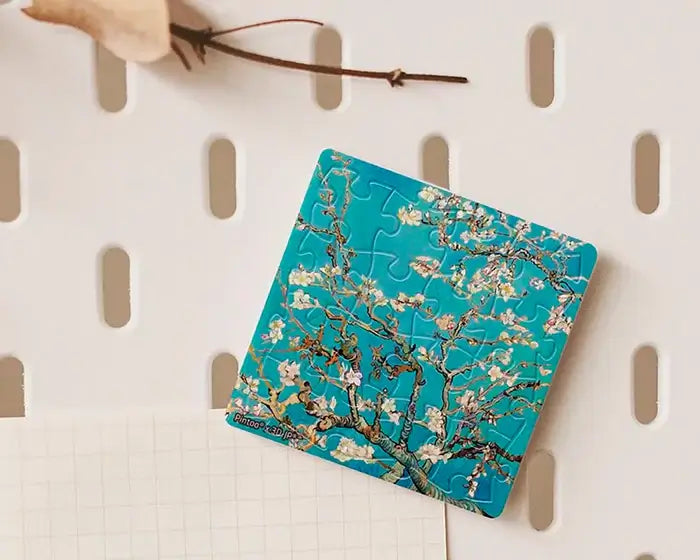MAGNETO VAN GOGH Almendro en Flor Rompecabezas Miniatura Imantado 