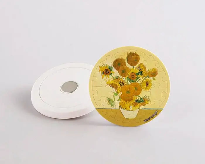 MAGNETO VAN GOGH: GIRASOLES - Rompecabezas Miniatura Imantado Ravensburger