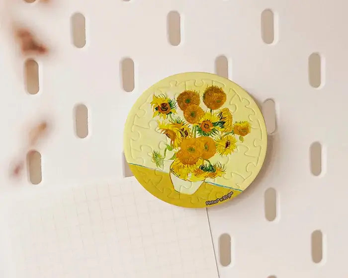 MAGNETO VAN GOGH: GIRASOLES - Rompecabezas Miniatura Imantado Ravensburger