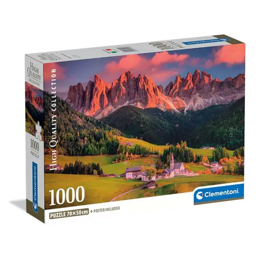 Magical Dolomites Rompecabezas Compact Pro Ecología 1000 Piezas Clementoni