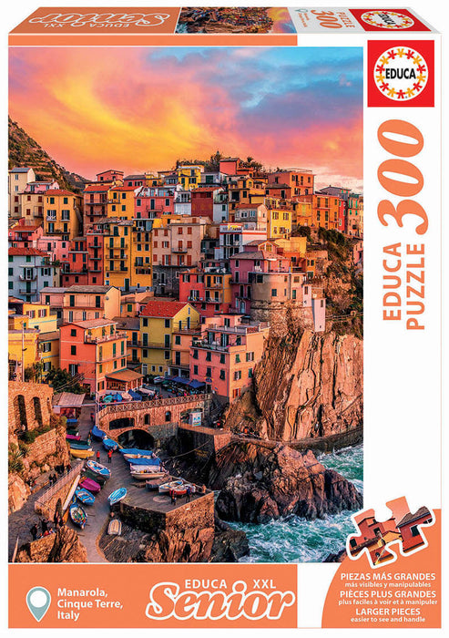 Manarola, Cinque Terre, Italia Rompecabezas 300 Piezas XXL Educa