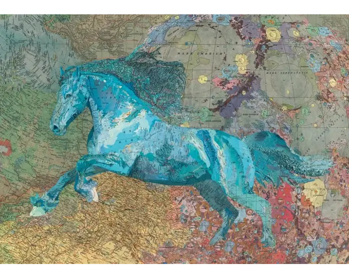 Mapa Caballo Rompecabezas 2000 Piezas Heye