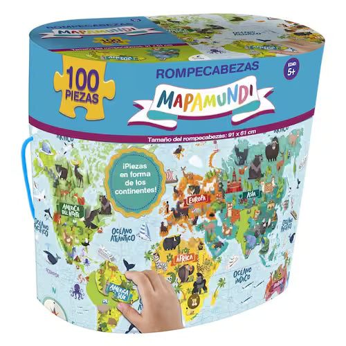 Mapamundi Rompecabezas 100 Piezas Gigantes Novelty