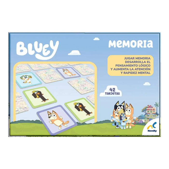 Memoria Bluey Infantil 42 Tarjetas Juego de Mesa Novelty