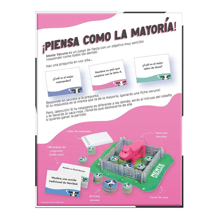 Mente Vacuna Juego de Mesa Novelty