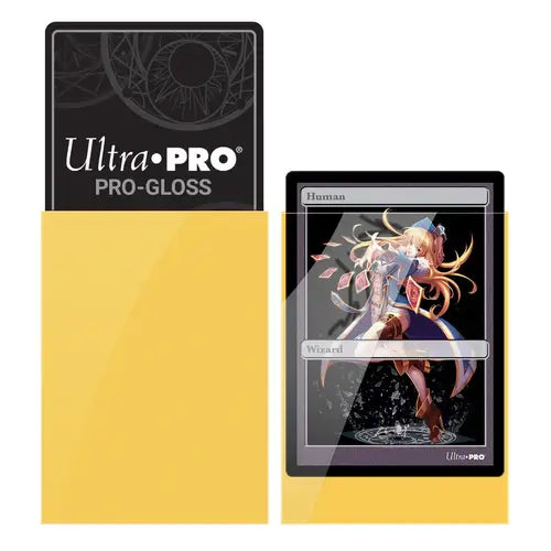 Micas protectoras de cartas amarillas Ultra Pro